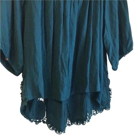 Xhilaration Teal On/Off Shoulder Blouse. Size X-Large. - Picture 4 of 11